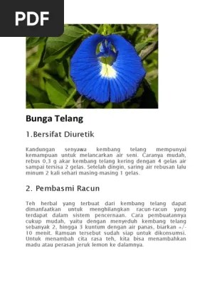 Bunga Telang | PDF