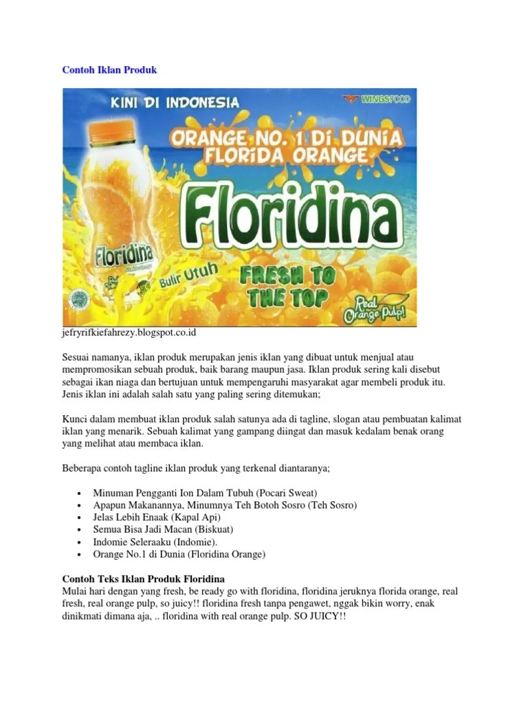 Contoh Iklan Produk | PDF