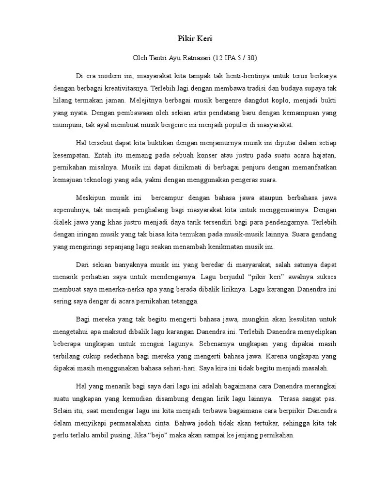 Esai Pikir Keri | PDF