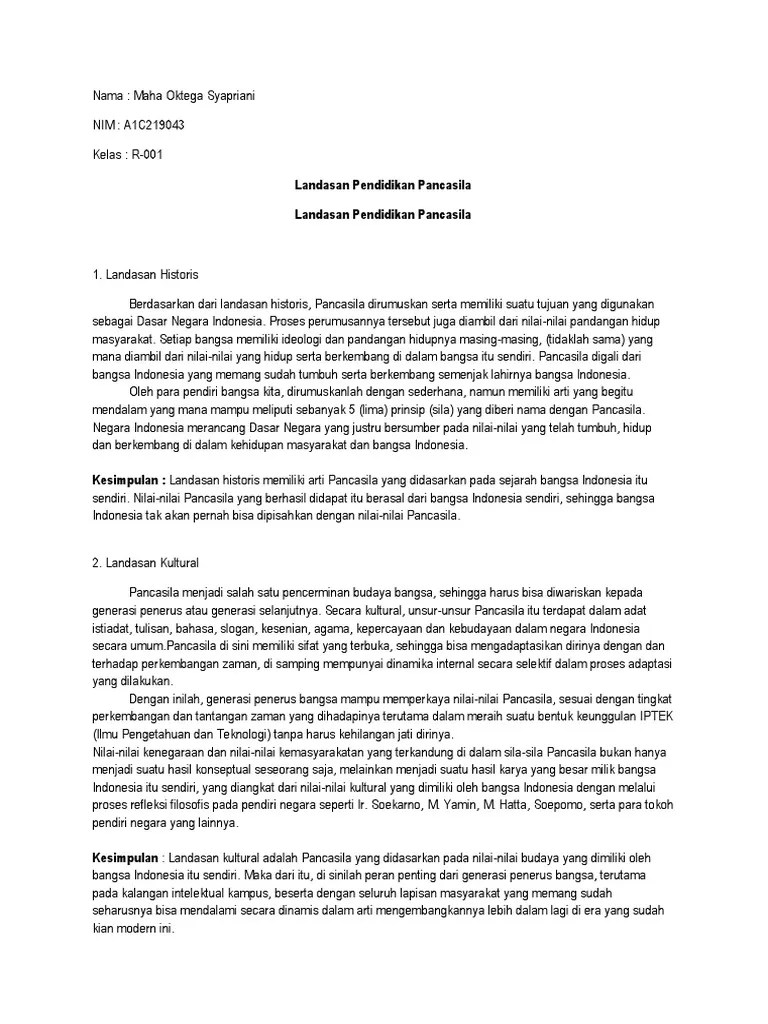 Tugas 2 Pancasila Maha | PDF