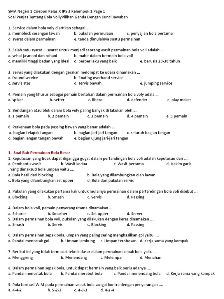 Yang Termasuk Permainan Bola Besar Di Bawah Ini Kecuali