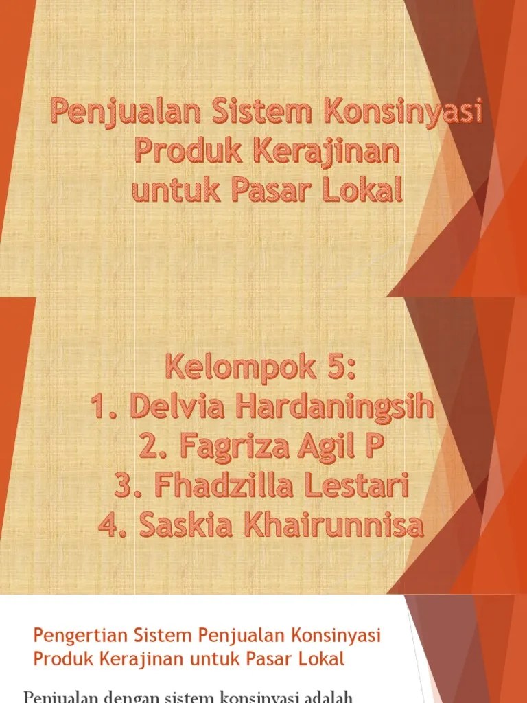 Penjualan Sistem Konsinyasi Produk Kerajinan | PDF