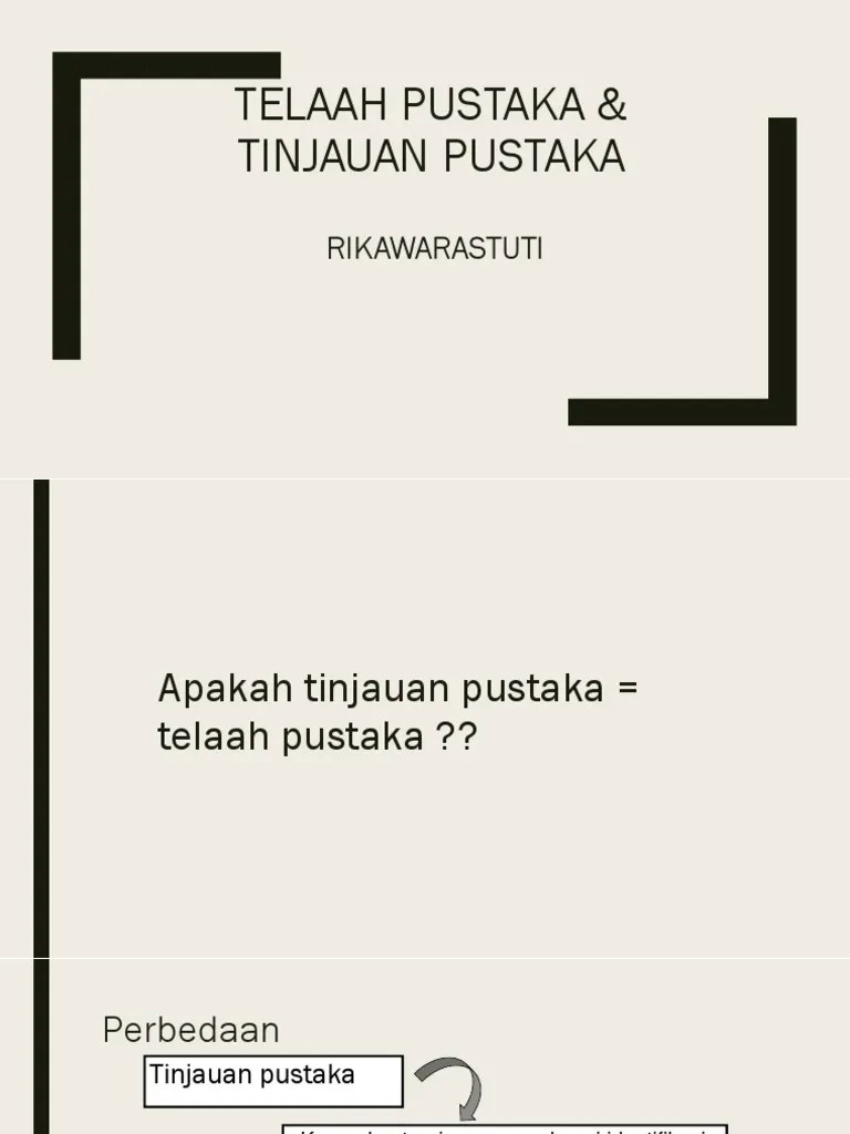 Telaah Pustaka
