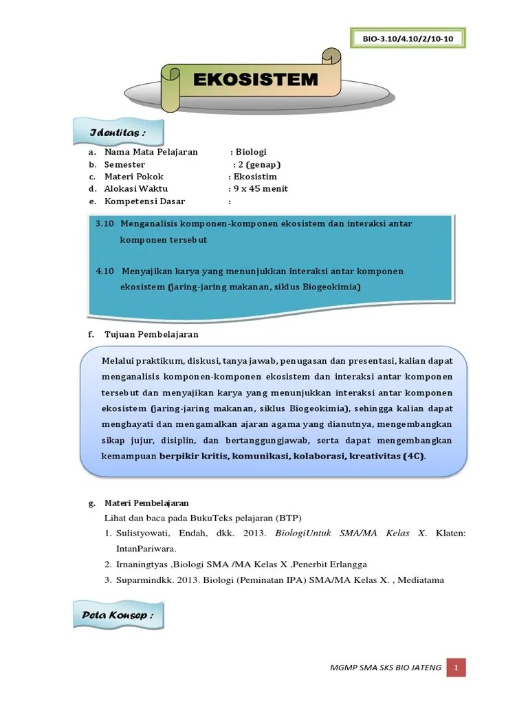 UKBM Ekosistem | PDF