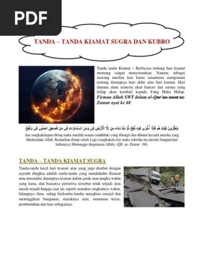 Tanda Tanda Kiamat | PDF
