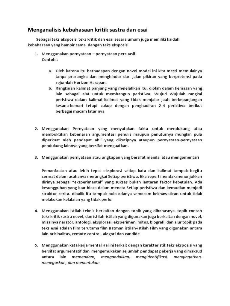 Esai Dan Kritik | PDF