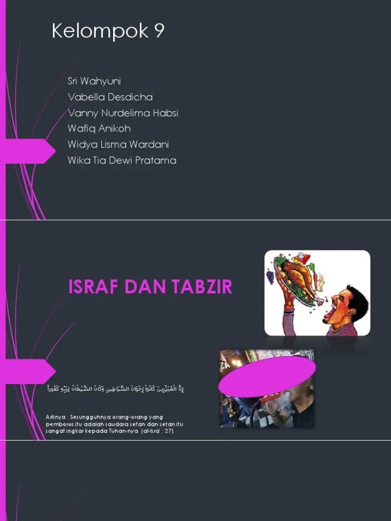 Israf Dan Tabzir | PDF
