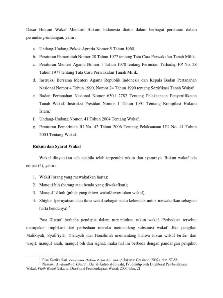 Wakaf Dan Segala Aspeknya | PDF