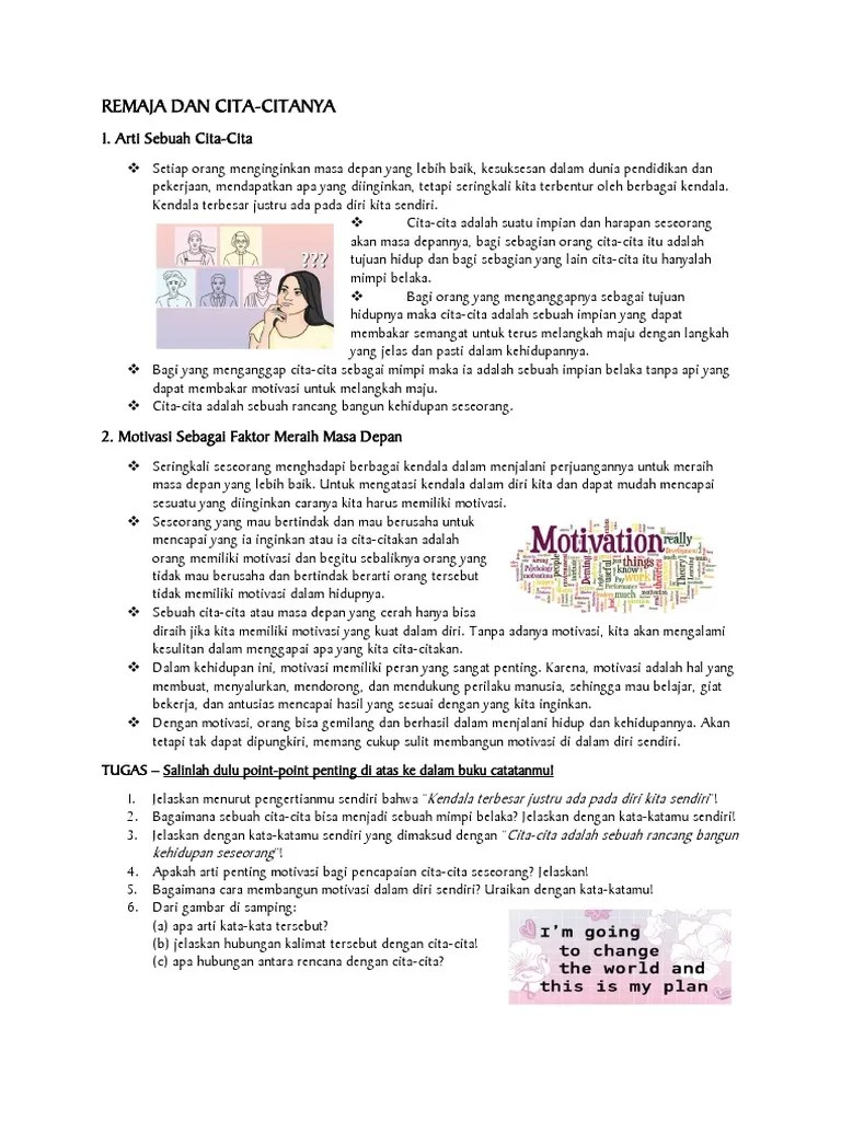 Remaja Dan Cita-Cita | PDF