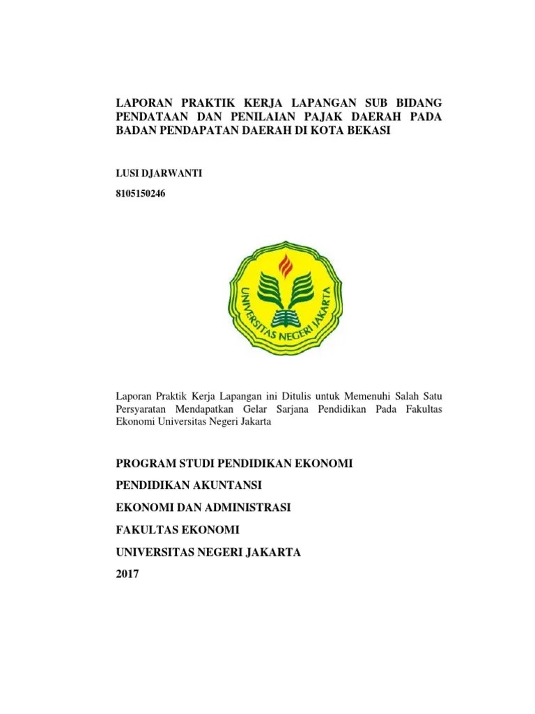 Laporan PKL - Lusi Djarwanti - 8105150246 PDF | PDF