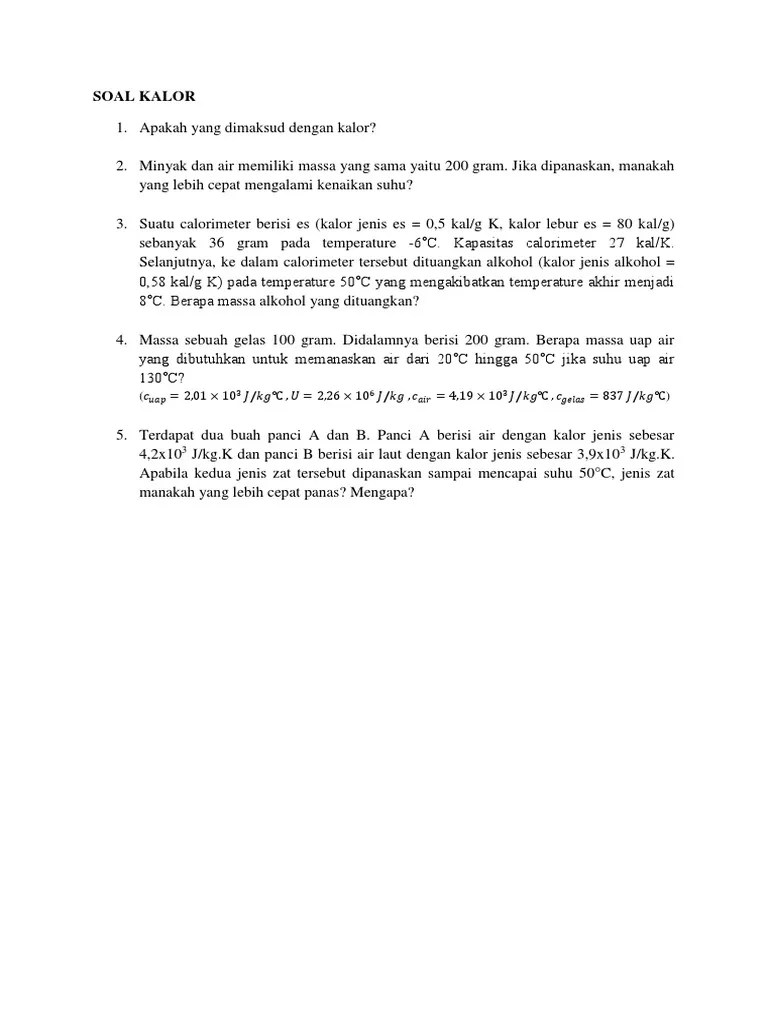 Soal 14 Kalor | PDF