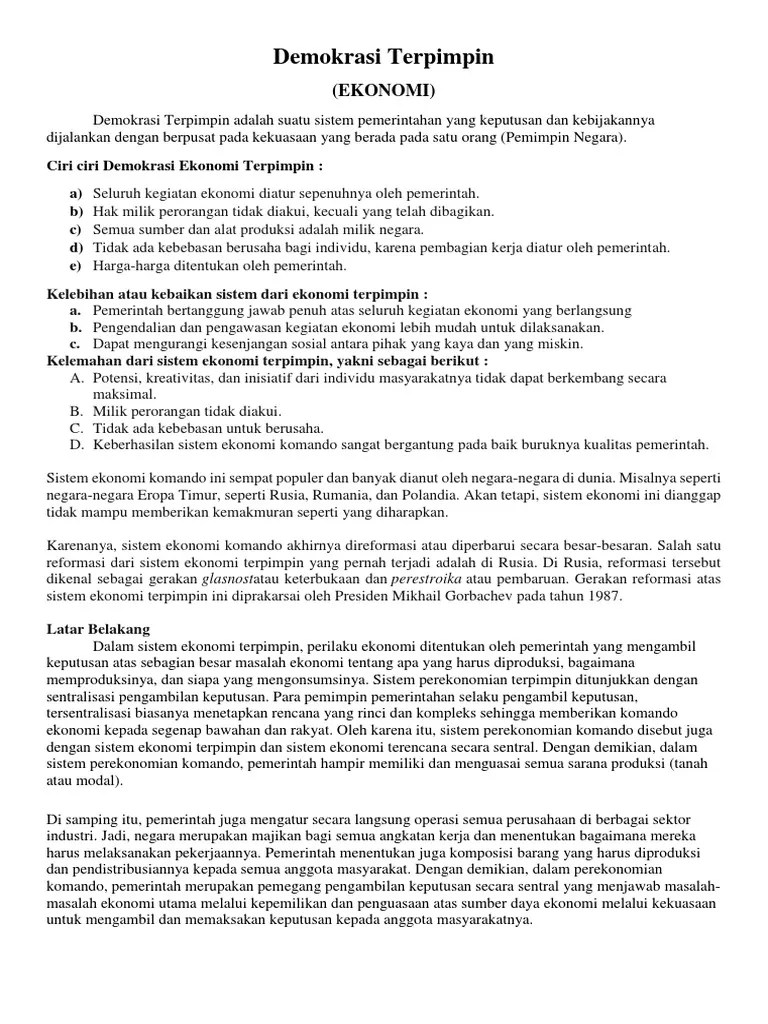 Demokrasi Terpimpin Revisi