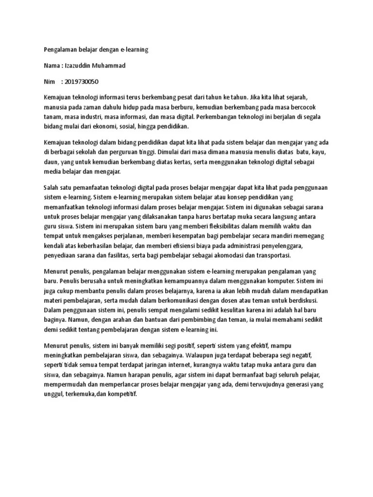 Pengalaman E-Learning - WPS Office | PDF