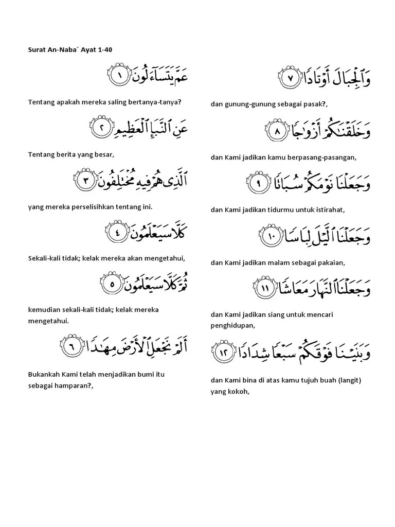 Surat An Naba | PDF