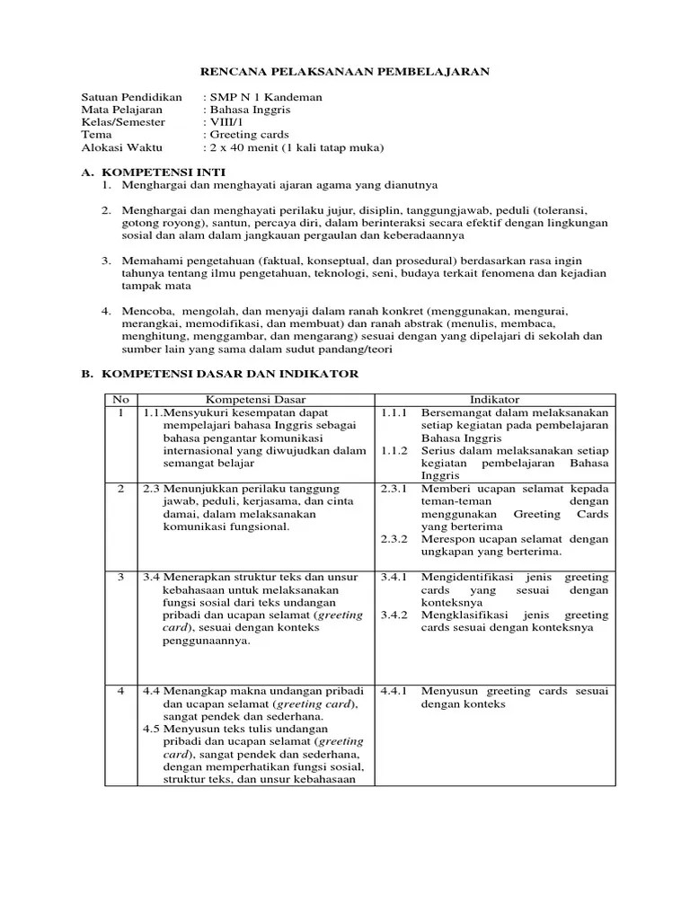 Materi Ajar Tentang Greeting Card