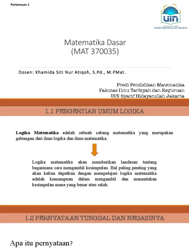Logika Matematika | PDF