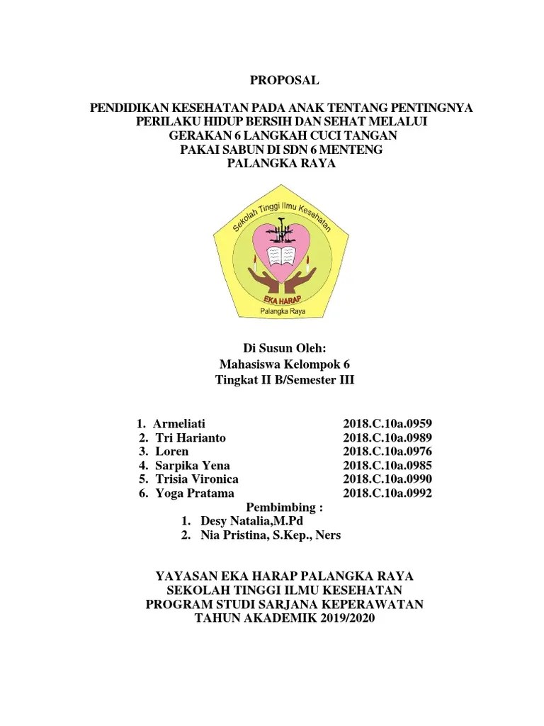 Proposal Cuci Tangan KEL 6 FIX JA | PDF