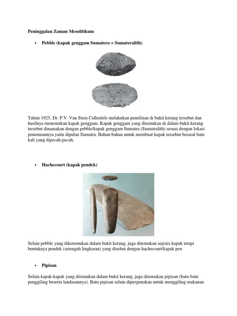 Fungsi Gerabah Pada Zaman Mesolithikum Akhir