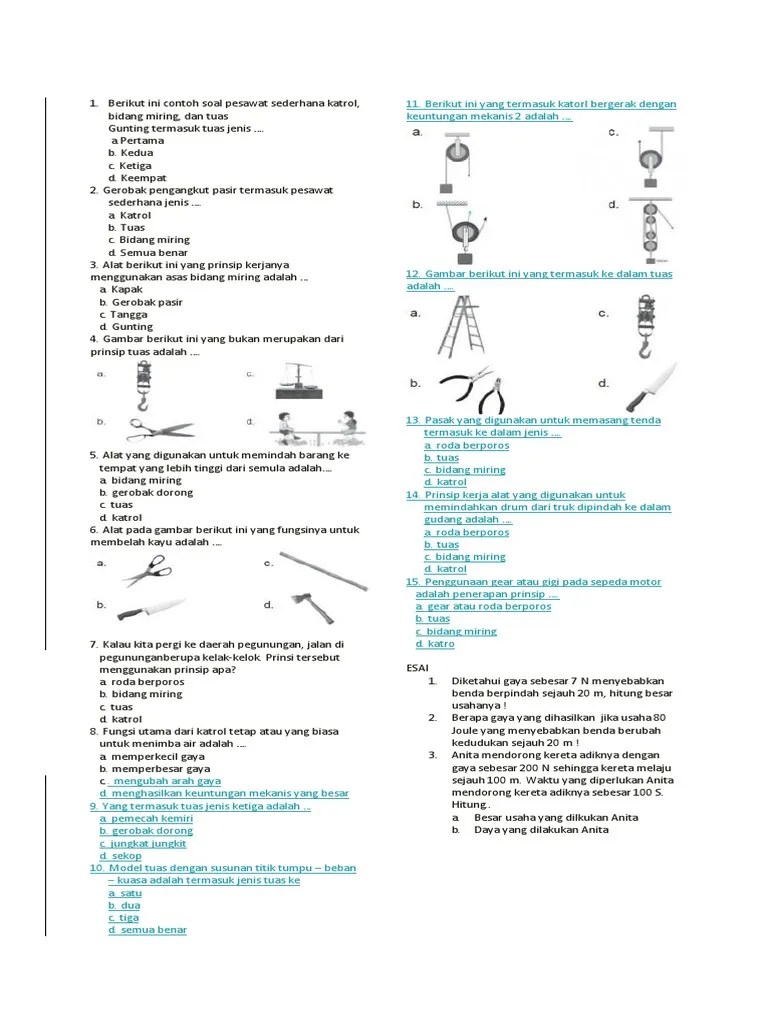 Soal Peswat Sederhana | PDF