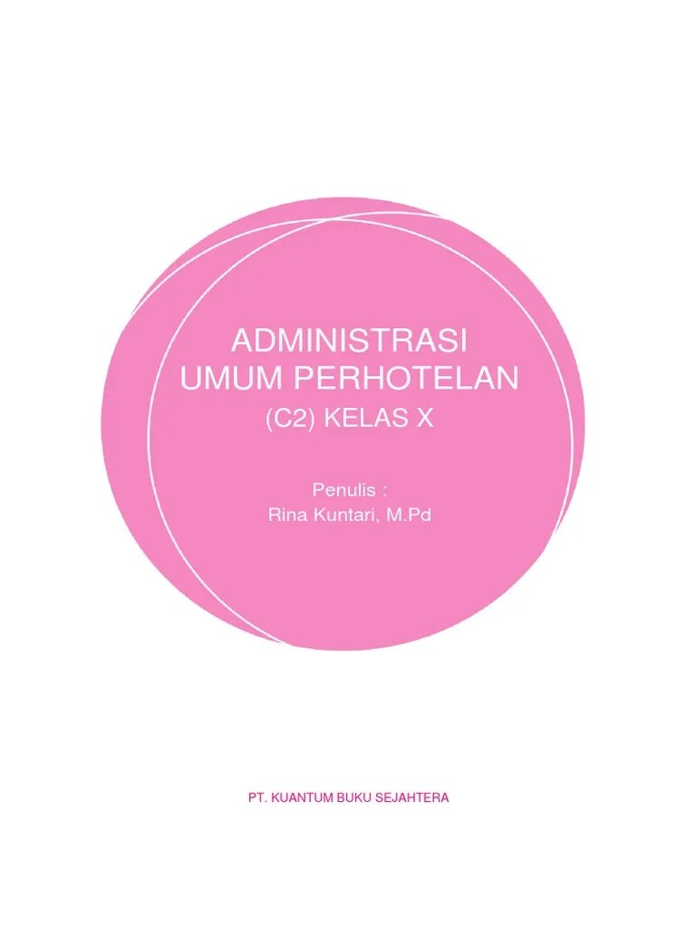 Administrasi Umum Perhotelan Kelas X | PDF