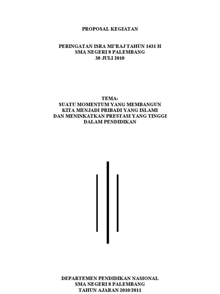 Proposal Kegiatan Isra Mi&rsquo;Raj (Master) | PDF