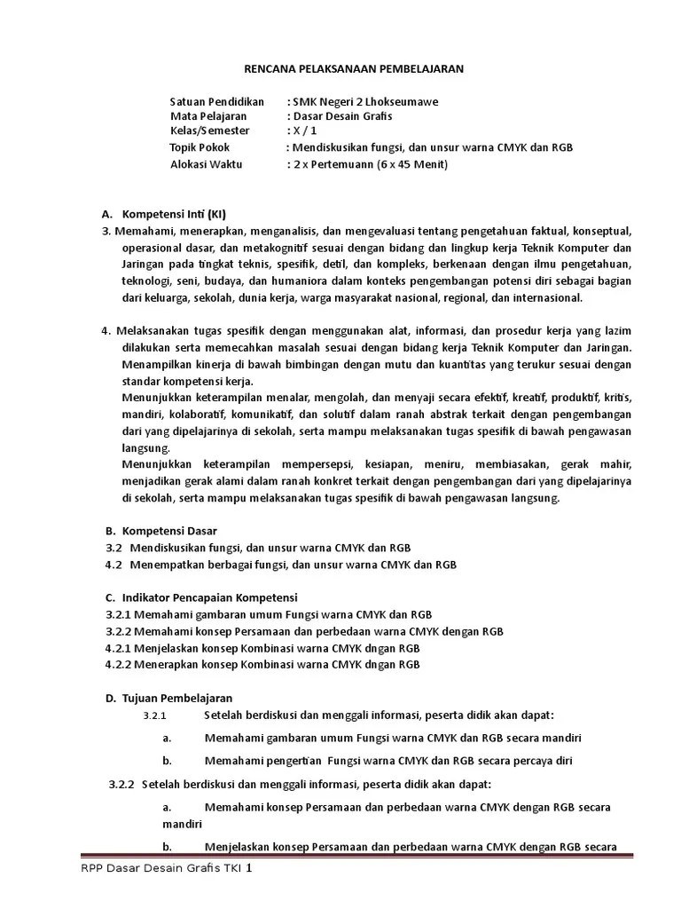 KD02-Mendiskusikan Fungsi, Dan Unsur Warna CMYK Dan RGB | PDF