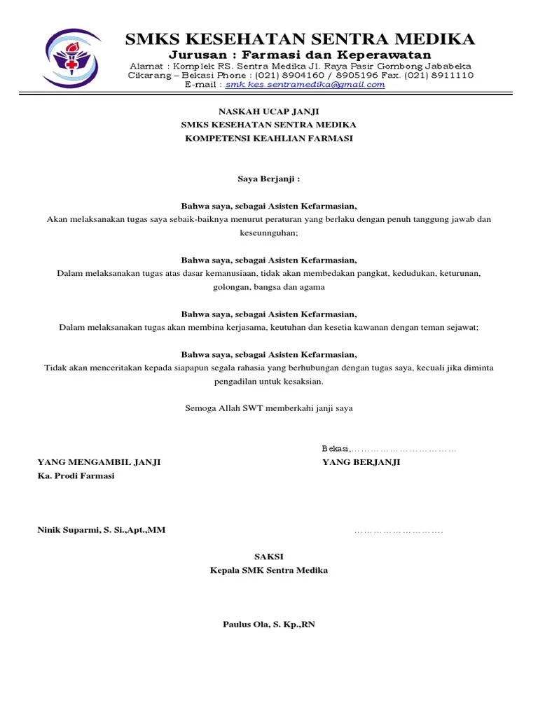 Lafal Sumpah Farmasi | PDF