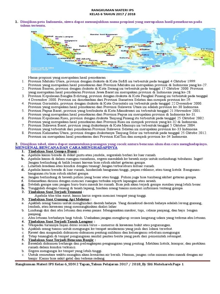 Rangkuman Materi Ips | PDF