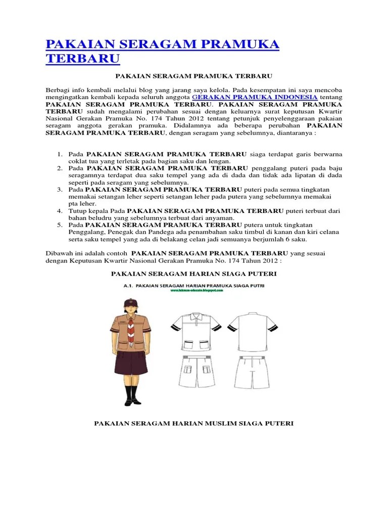 Model Pakai Pramuka Terbaru | PDF