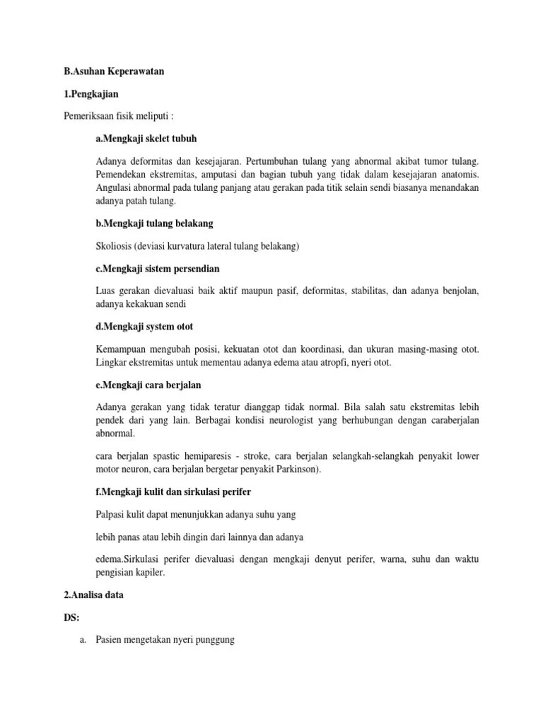 Askep Skoliosis | PDF