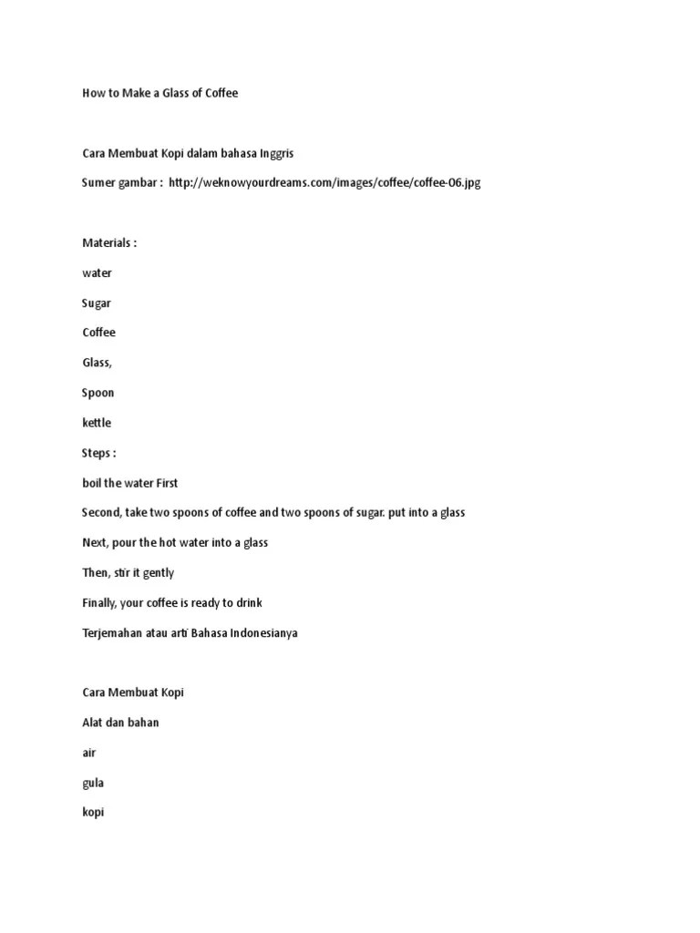 B.inggris Prosedure | PDF | Ice Cream | Sandwich