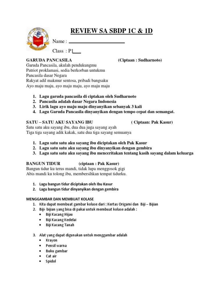 Review Sa p1 SBDP Terbaru | PDF