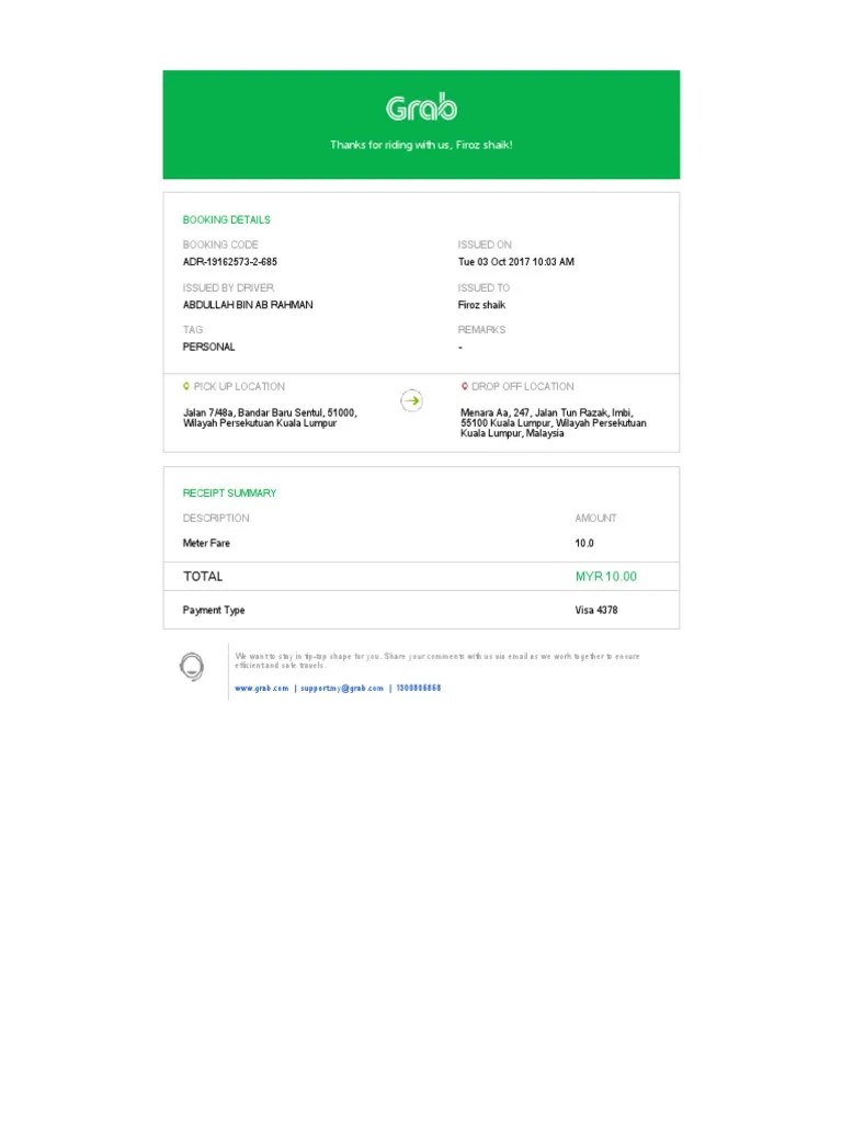 Grab Receipt ADR 19162573 2 685 | PDF