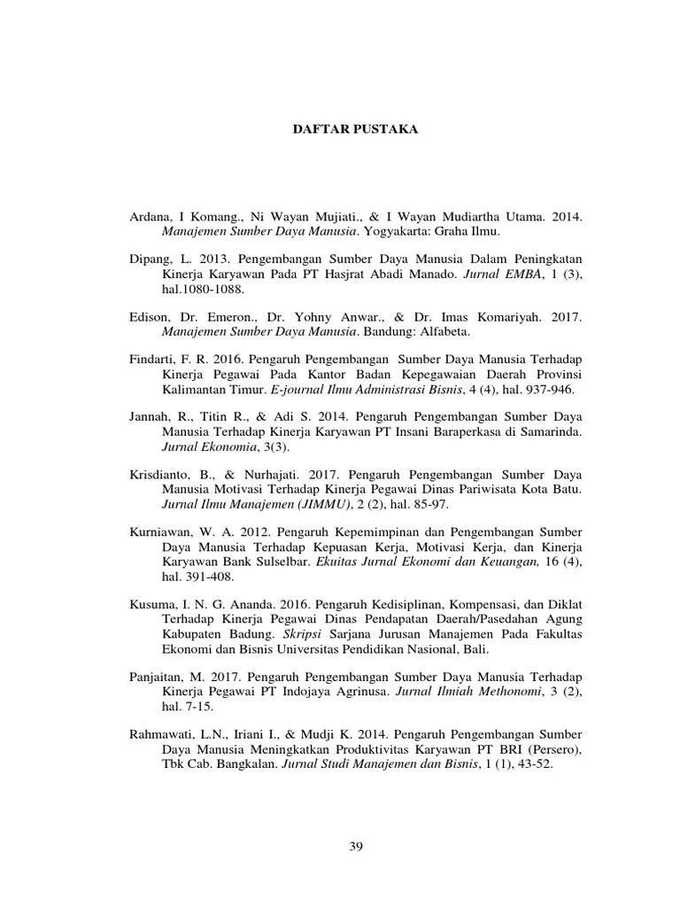 Daftar Pustaka | PDF