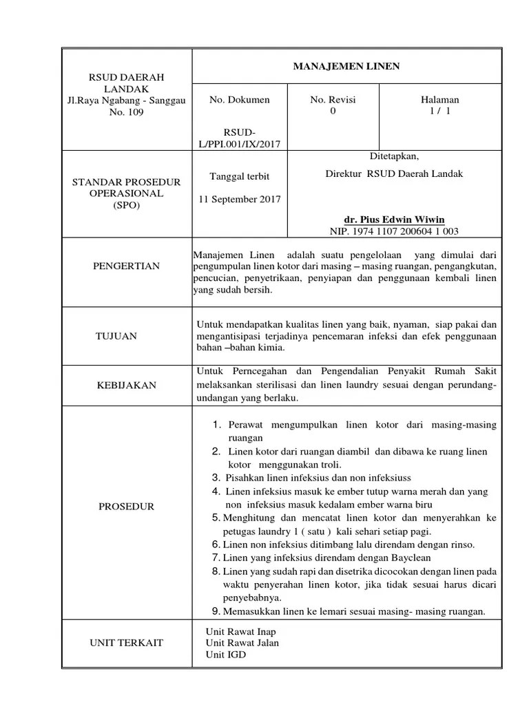 Sop Laundry PDF | PDF