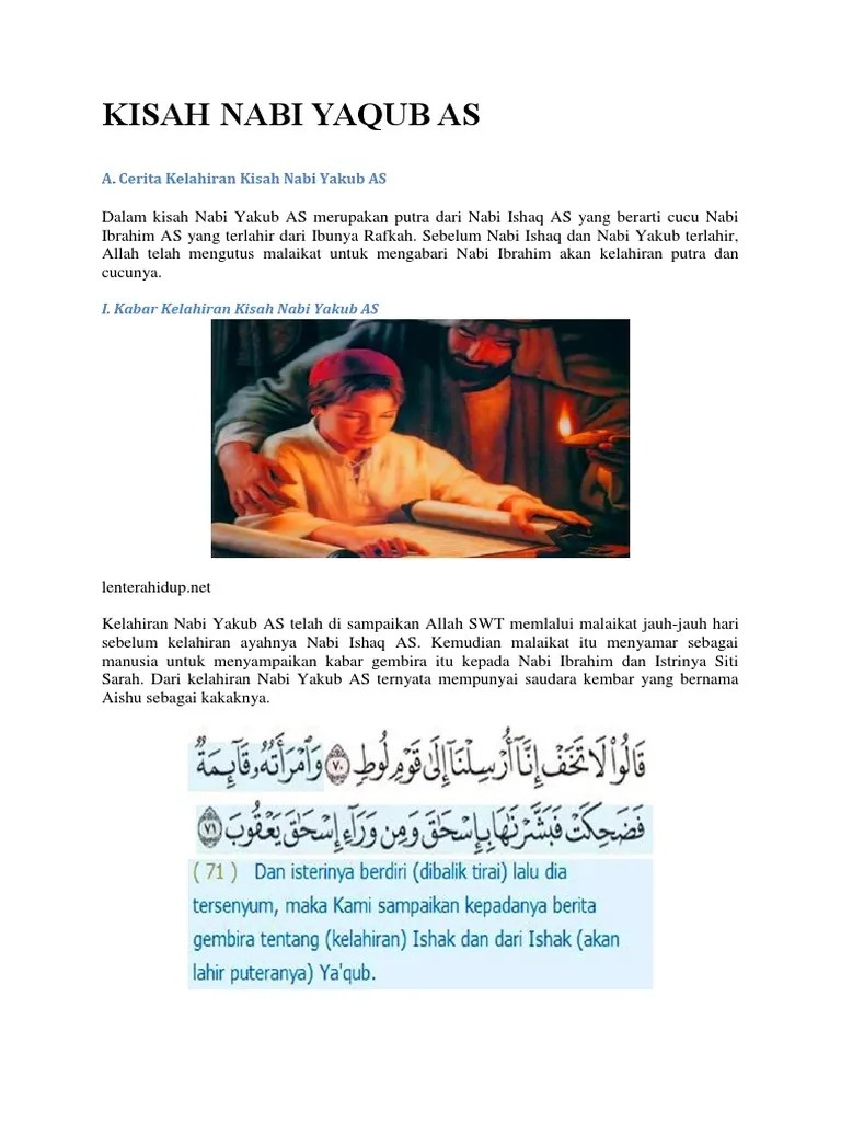 Kisah Nabi Yaqub As | PDF