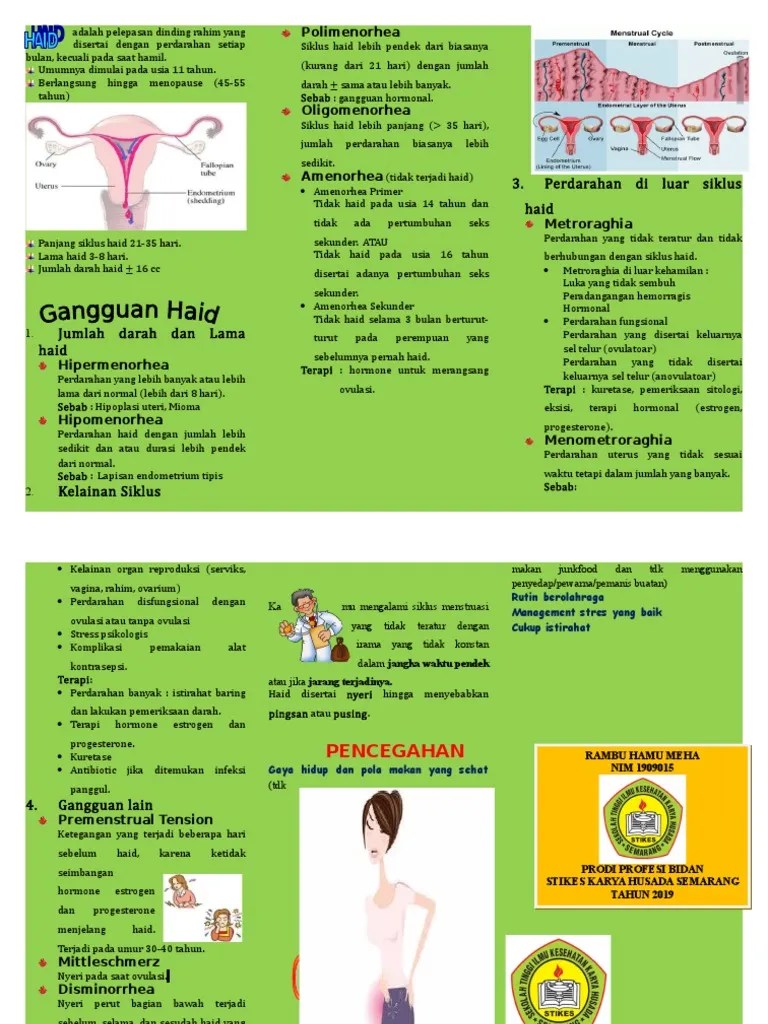 Leaflet Gangguan Haid | PDF