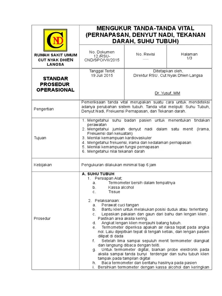 Sop-Mengukur TTV | PDF