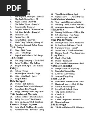 Teks Lagu Nostalgia | PDF