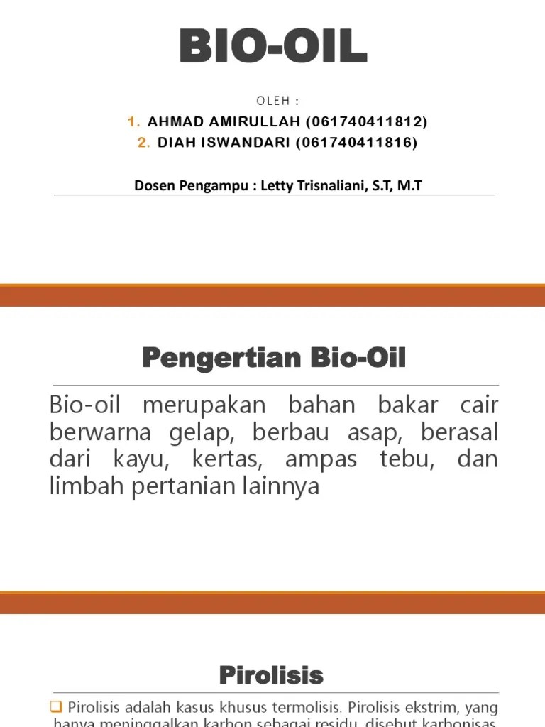 Bio Oil | PDF