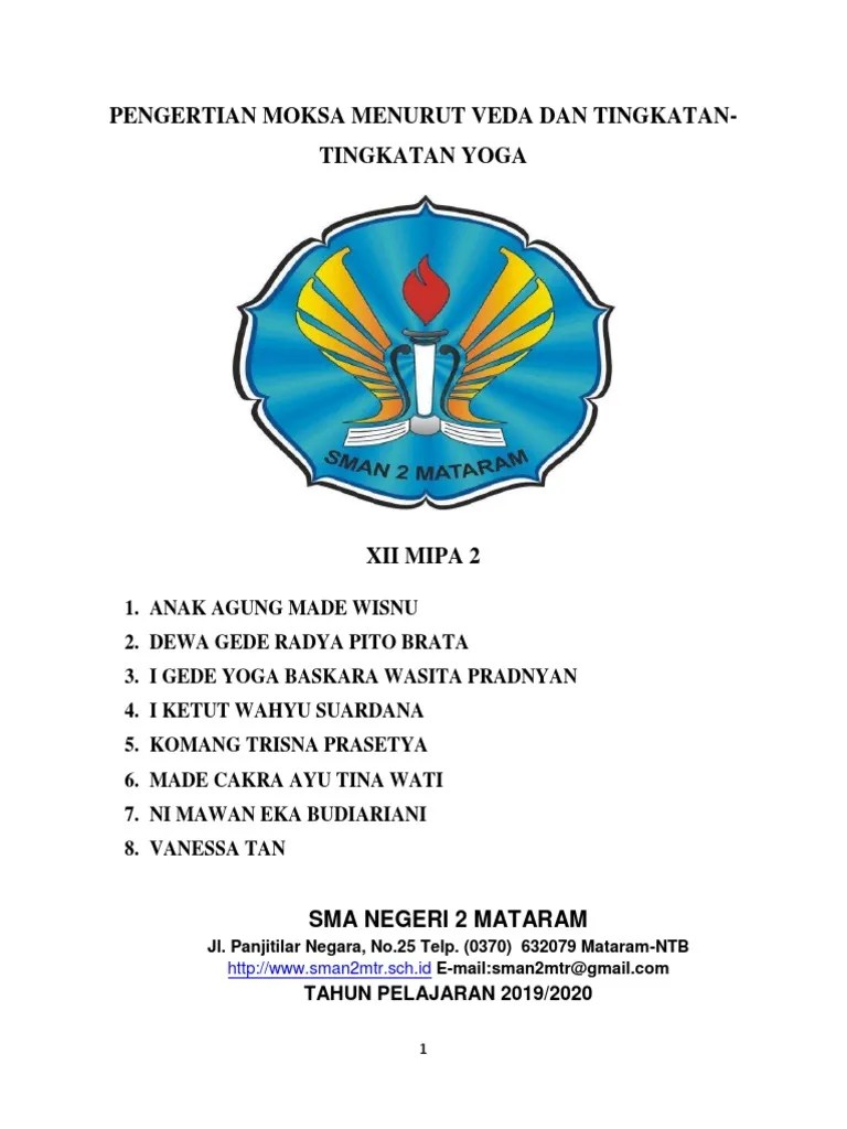 Makalah Moksa Kelas XIIU | PDF