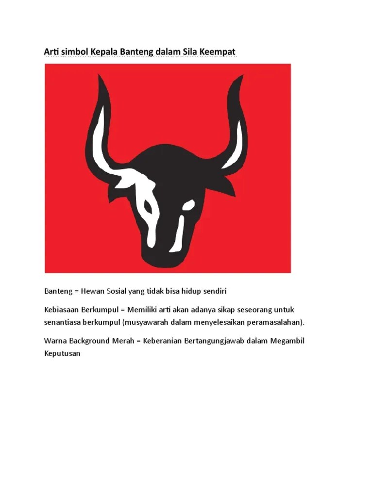 Makna Lambang Banteng Dalam Sila Keempat Pancasila Adalah