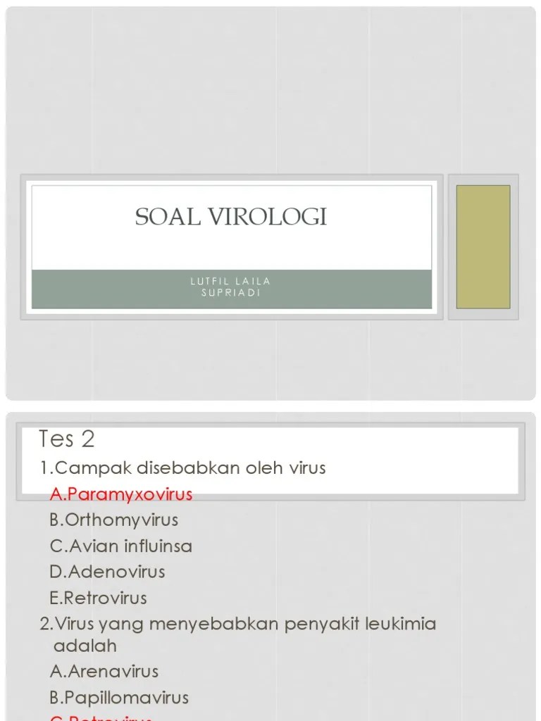 Soal Virologi