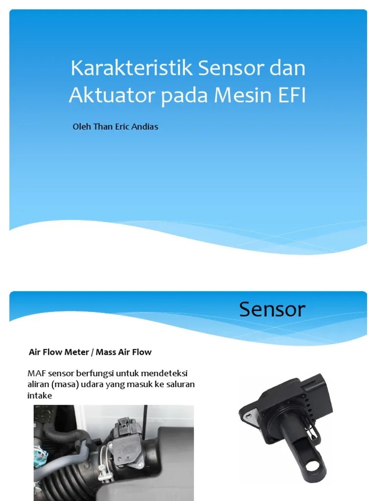 Karakteristik Sensor Dan Aktuator Pada Mesin EFI | PDF