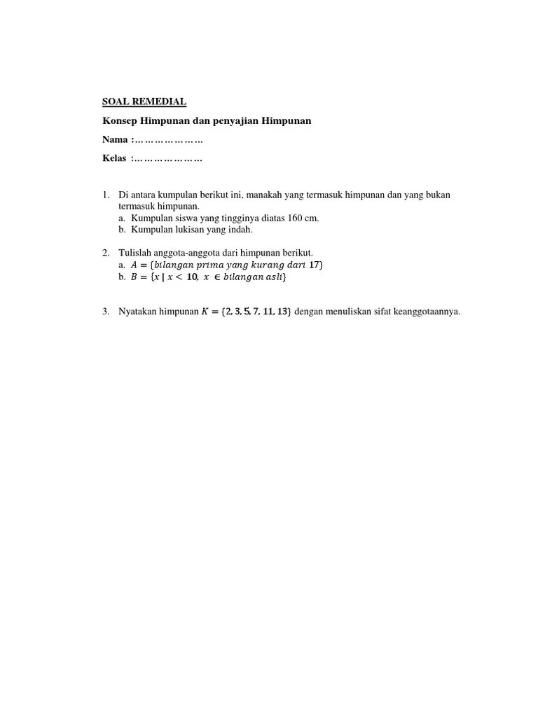 SOAL REMEDIAL Vhirapt2 | PDF