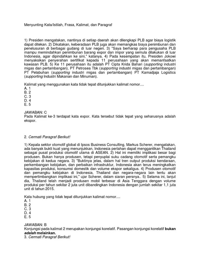 Menyunting Kata | PDF