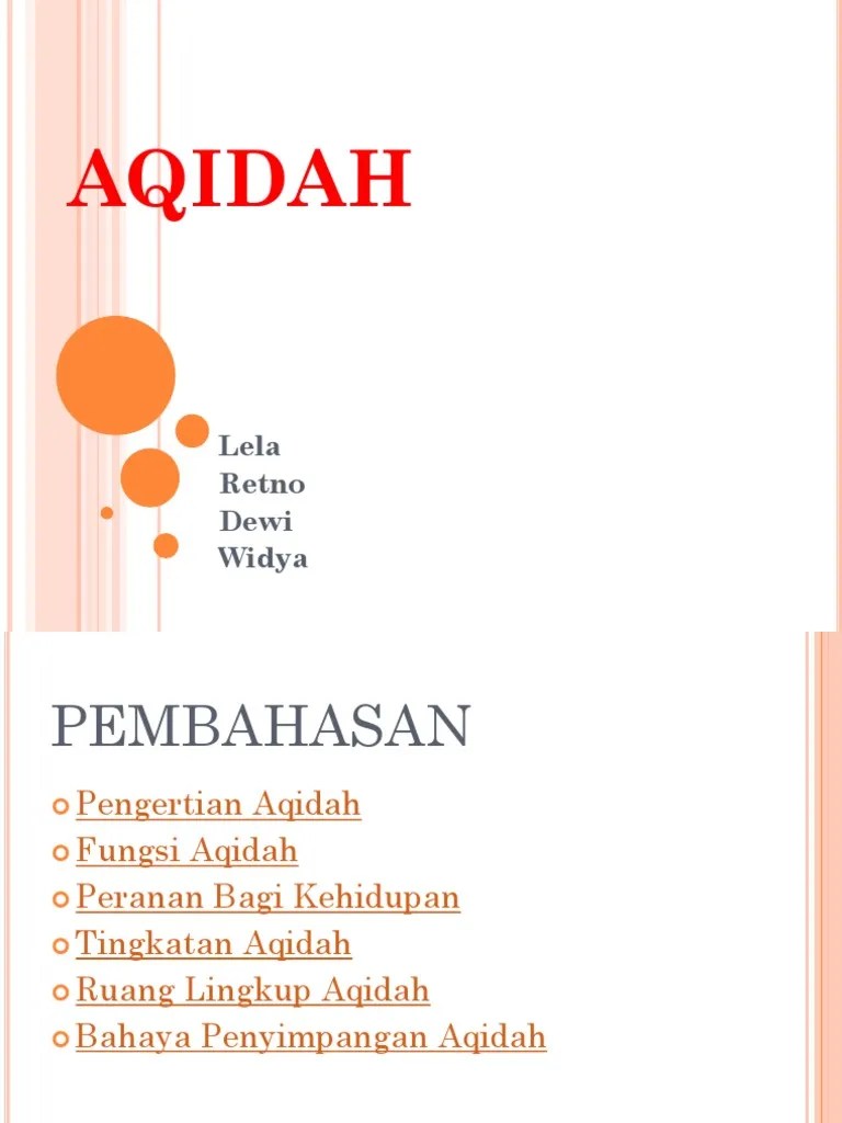 AQIDAH | PDF