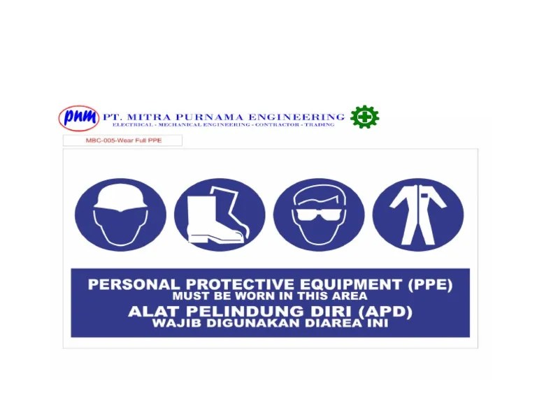 Rambu K3 Area Wajib Apd | PDF