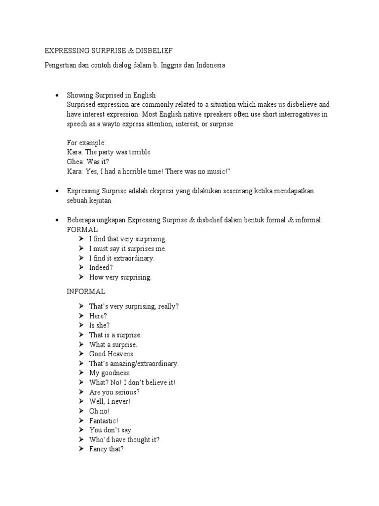 Expressing Surprise | PDF