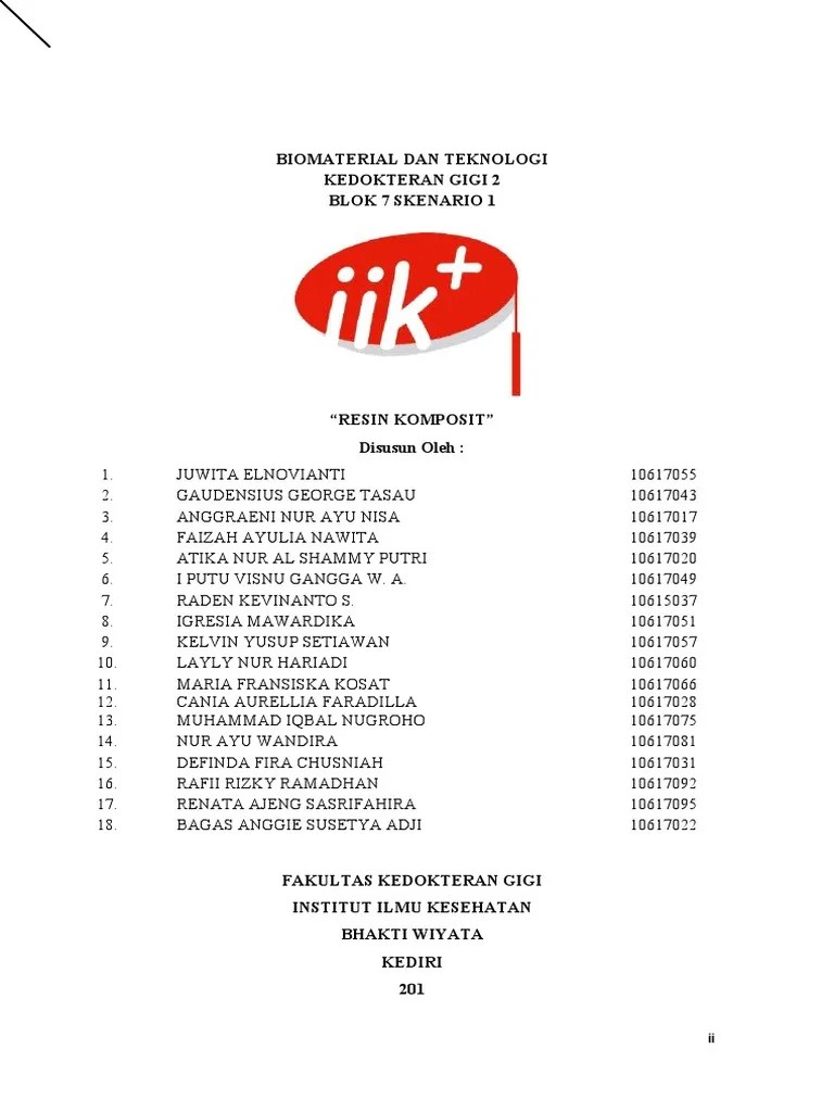 Makalah Kelompok B Resin Komposit | PDF